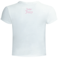 Call Me 1-800 Juicy Capped Baby Sleeve Tshirt - White