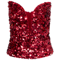 3D Sequin Top - Red