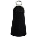 Boucle Pearl Trim Mini Dress - Black