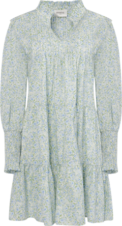 Embla Poplin Print Dress - Blue Garden