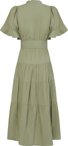 Gaia Dress - Sage Poplin