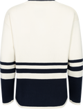 Gant Varsity V-Neck Cardigan - Cream