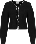 Sara Pearl Cardigan - Black
