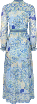 Shelby Long Dress - Blue