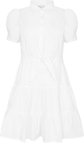 Aurora Dress - Sugar White Poplin