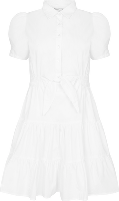 Aurora Dress - Sugar White Poplin