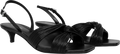 Alessia Kitten Sandal - Black