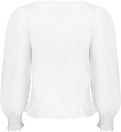 Tiril Smock Top - White