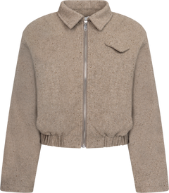 Sarahic Short Jacket - Brown Melange