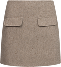 Sarahic Mini Skirt - Brown Melange