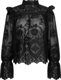 Ellinoric Lace Shirt - Vintage Black