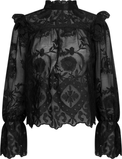Ellinoric Lace Shirt - Vintage Black