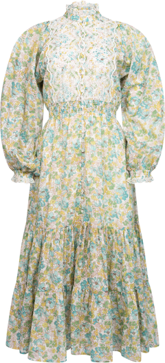 Cotton Slub Midi Dress - Anemone Fields