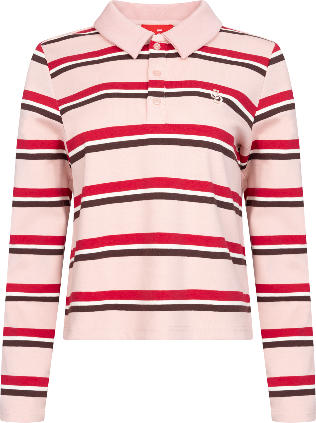 Ally Blouse - Pink Bordeaux Stripe