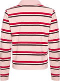 Ally Blouse - Pink Bordeaux Stripe