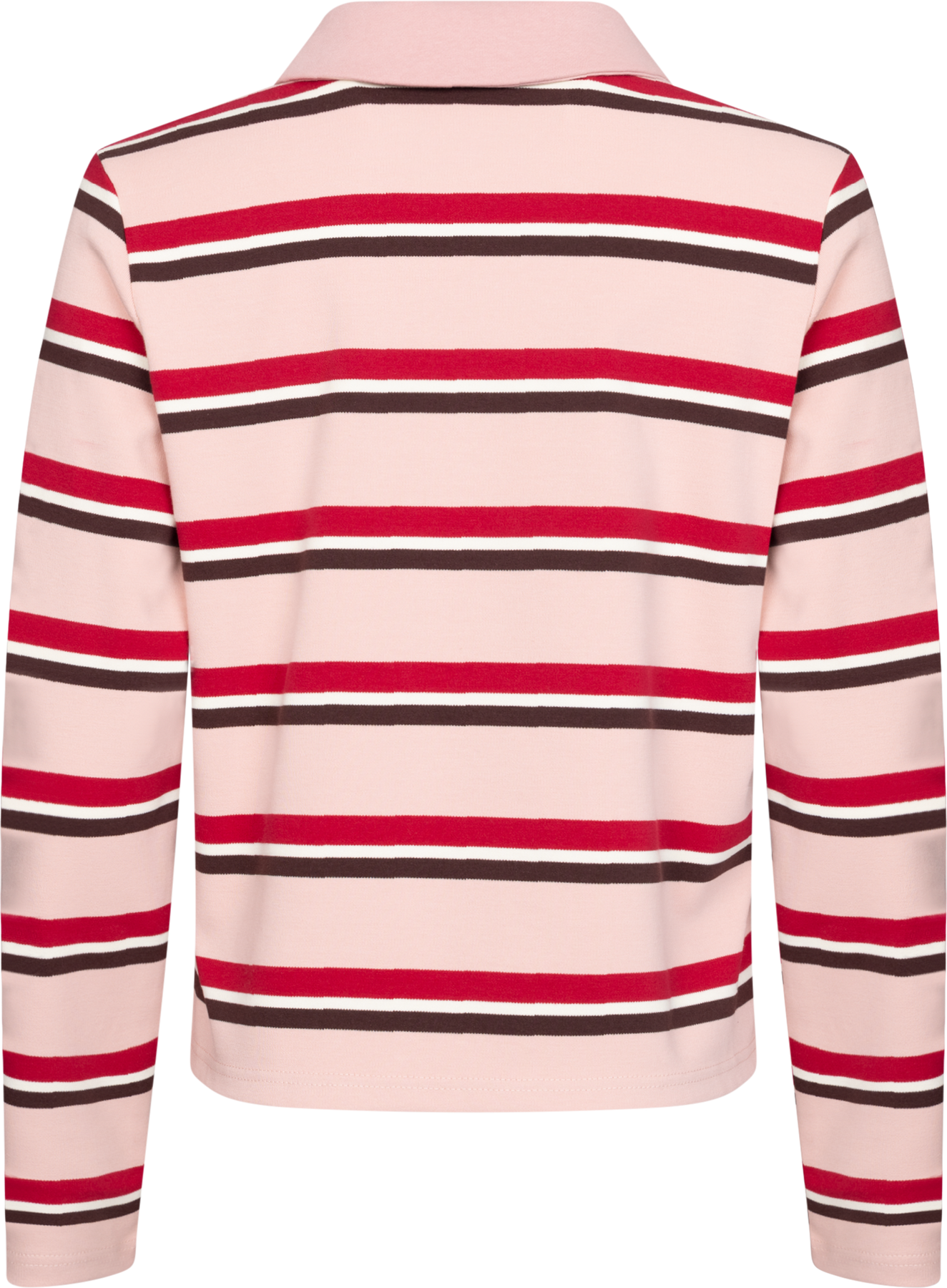 Ally Blouse - Pink Bordeaux Stripe