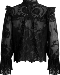 Ellinoric Lace Shirt - Vintage Black