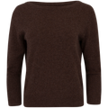 Cashmere Sweater "Asta" - Dark Brown