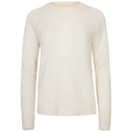 Lulu Ls Knit O-Neck B Noos - Snow White Melange