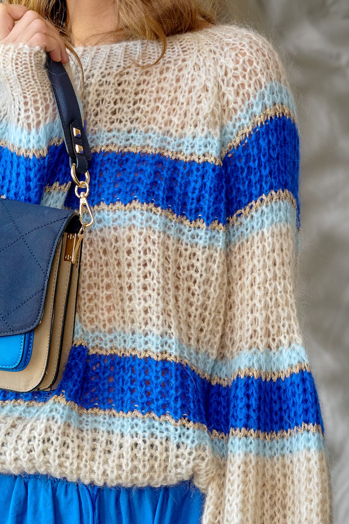 Pacific Knit Sweater - Blue Mix
