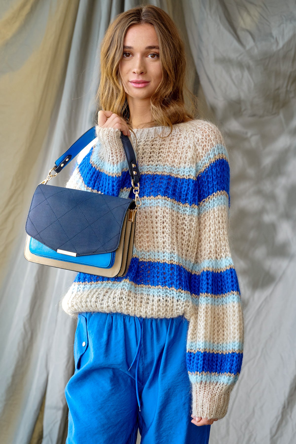 Pacific Knit Sweater - Blue Mix