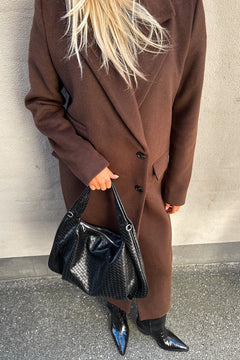 Peony Hobo Bag - Black