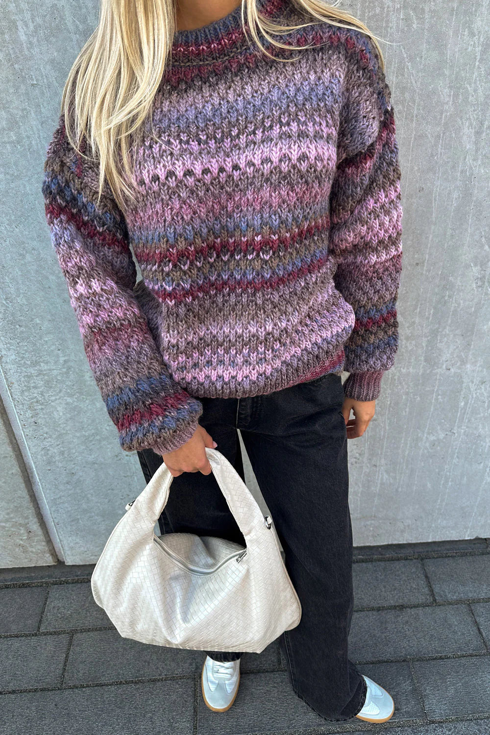 Peony Hobo Bag - Beige