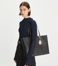 Perry Triple-Compartment Tote - Black
