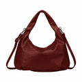Peony Hobo Bag - Dark Red