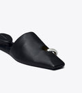 Pierced Mule - Perfect Black/Silver