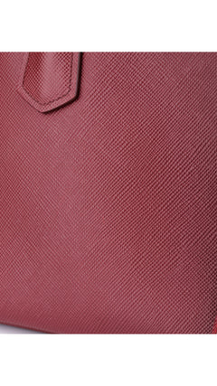 Prada Double Saffiano Medium Shoulder Bag - Red
