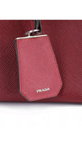Prada Double Saffiano Medium Shoulder Bag - Red
