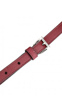 Prada Double Saffiano Medium Shoulder Bag - Red