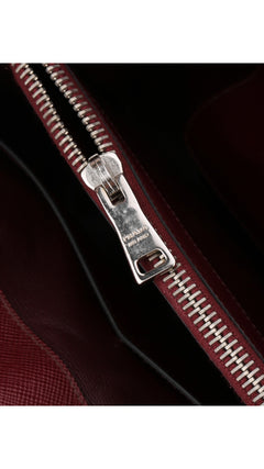 Prada Double Saffiano Medium Shoulder Bag - Red