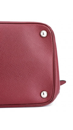 Prada Double Saffiano Medium Shoulder Bag - Red