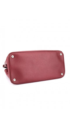 Prada Double Saffiano Medium Shoulder Bag - Red