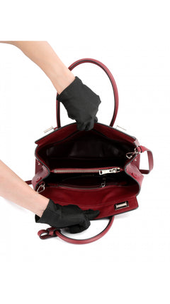 Prada Double Saffiano Medium Shoulder Bag - Red