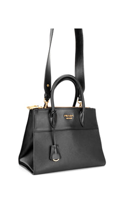 Prada Esplanade Shoulder Bag - Black