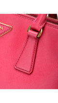 Prada Galleria Double Zip Saffiano Lux Tote - Pink