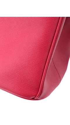 Prada Galleria Double Zip Saffiano Lux Tote - Pink