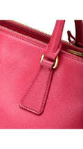 Prada Galleria Double Zip Saffiano Lux Tote - Pink