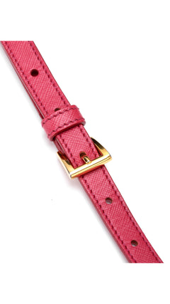 Prada Galleria Double Zip Saffiano Lux Tote - Pink