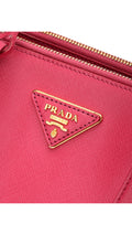Prada Galleria Double Zip Saffiano Lux Tote - Pink