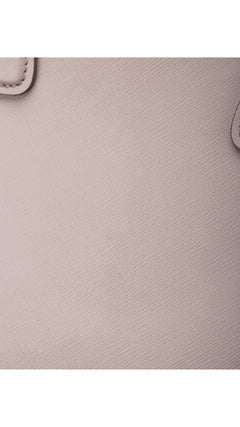 Prada Galleria Double Zip Tote Saffiano Bag - Grey/White