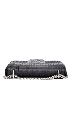 Prada Gaufre Chain Nappa Shoulder Bag - Black