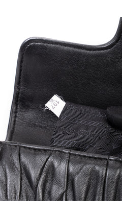 Prada Gaufre Chain Nappa Shoulder Bag - Black