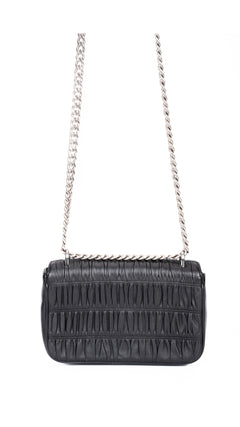 Prada Gaufre Chain Nappa Shoulder Bag - Black