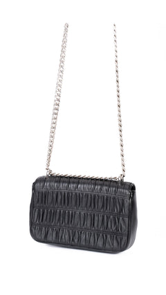Prada Gaufre Chain Nappa Shoulder Bag - Black