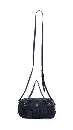 Prada Gaufre Shoulder Bag - Black