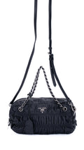 Prada Gaufre Shoulder Bag - Black